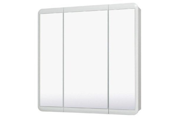 Mirror wall cabinet RUNO Erika UT000003321 Hanging, 80x81x13.4 cm, Universal