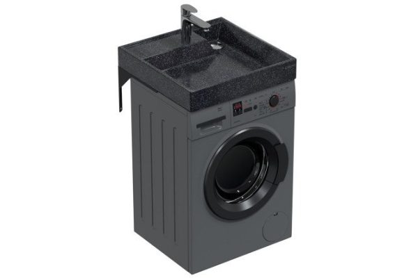 Wall-hung washbasin SANTA Jupiter above the washing machine Wall-hung, 60x10x60 cm