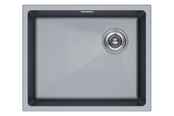 Undermount sink PAULMARK Lumi 55UNI-SKEW IT-GRANIT LU55SK-GRM 55.5x44x21 cm