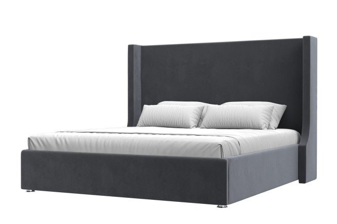 Bed with lifting mechanism Largo color gray 200x200 cm