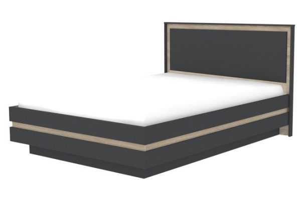 Anona bed color anthracite, sonoma oak 140x200 cm