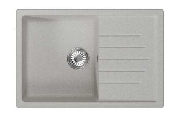 Inset sink with drainer MIXLINE ML-GM19 551984 75x50x22 cm