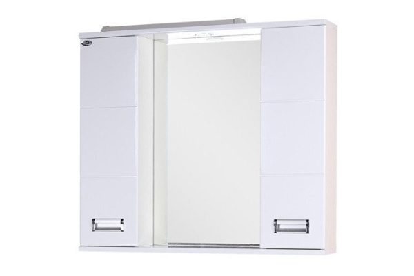 Mirror cabinet with lighting ONIKA Baltika 80 208024 80x71.2x16 cm, Universal