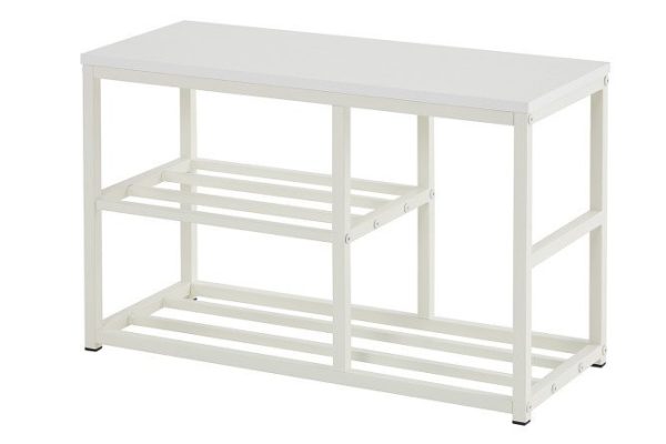 Shoe rack Elegant 72x47x30 cm color white