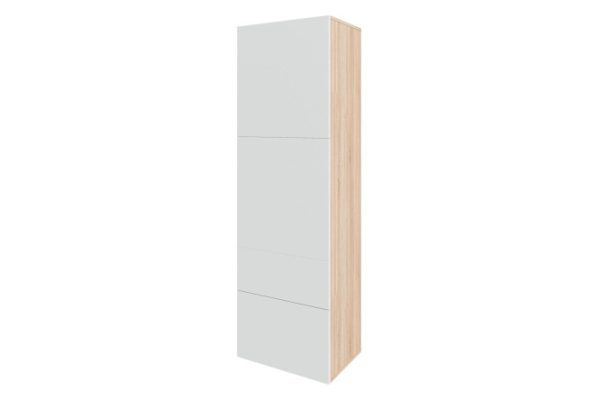 Wardrobe Oscar Moon 192x60 2 doors and 2 drawers, Sonoma oak / white talc