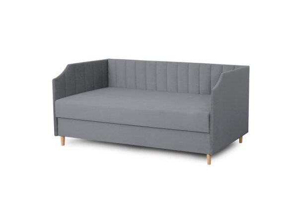 Sofa bed with lifting mechanism Chelsea 80x190 cm color dark gray