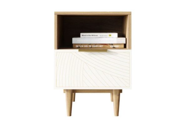 Line cabinet with bottom drawer