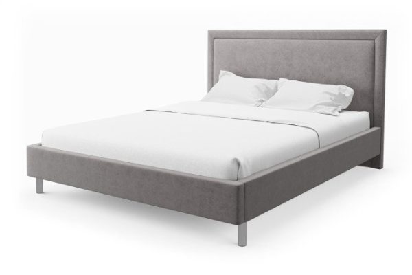 Bed with lifting mechanism Abel color gray-beige