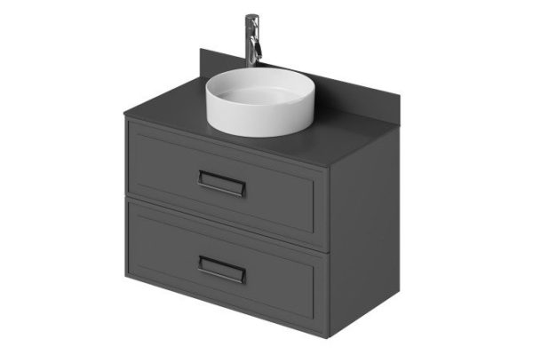 Hanging cabinet Pino 91 cm, frame color graphite, facade graphite