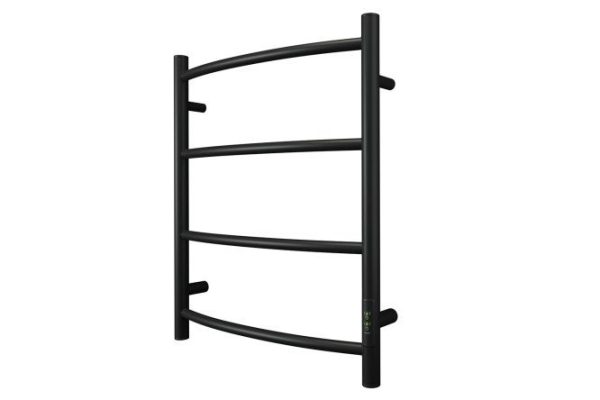 Electric heated towel rail POINT Athena P4, black PN04856B 53.2x60x9.2 cm