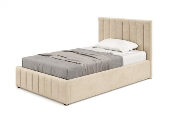 Bed with lifting mechanism Vivien beige 160x200 cm