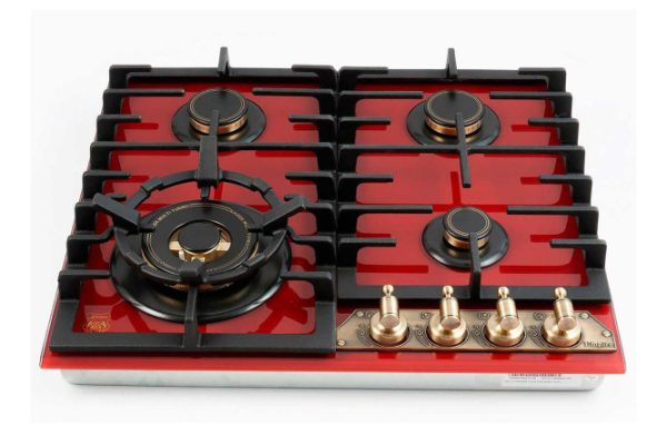 Gas hob KCG 6335 RotEm Turbo, red 58 cm
