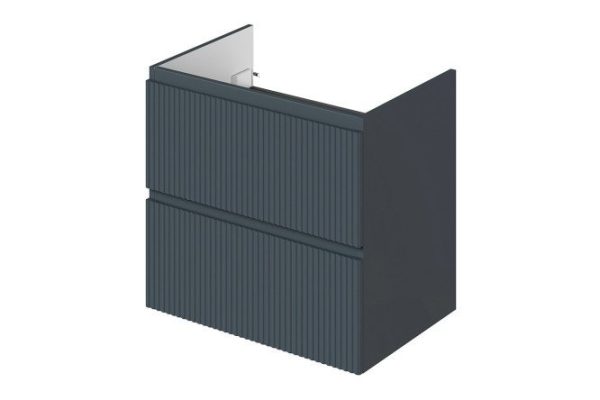 Wall-hung sink cabinet Kate 63.6 cm, frame color anthracite, front color anthracite