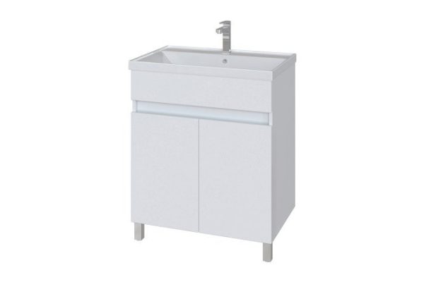 Floor stand Sanstar Quadro 125.1-1.4.1. 66.4 cm, frame color white, facade white