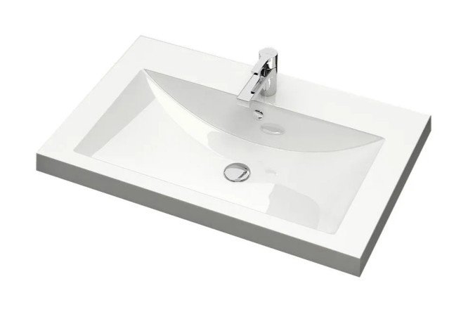 Semi-built-in sink Eva 4548340003 Semi-built-in, 74.5x14x47.5 cm