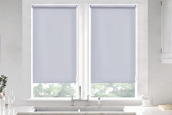 Roller blind Light gray, 53x160 cm