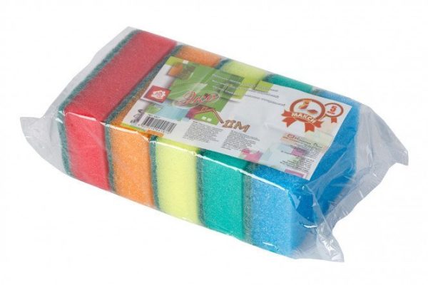 Maxi dishwashing sponges 1817 assorted 5 pcs.
