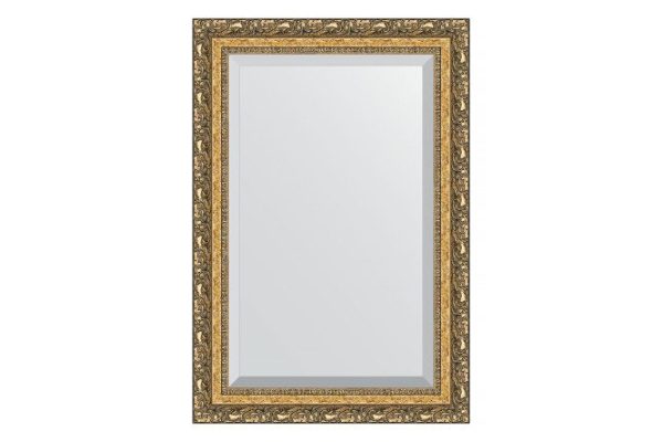 Wall mirror with bevel in a baguette frame EVOFORM bronze vignette 65x95 cm