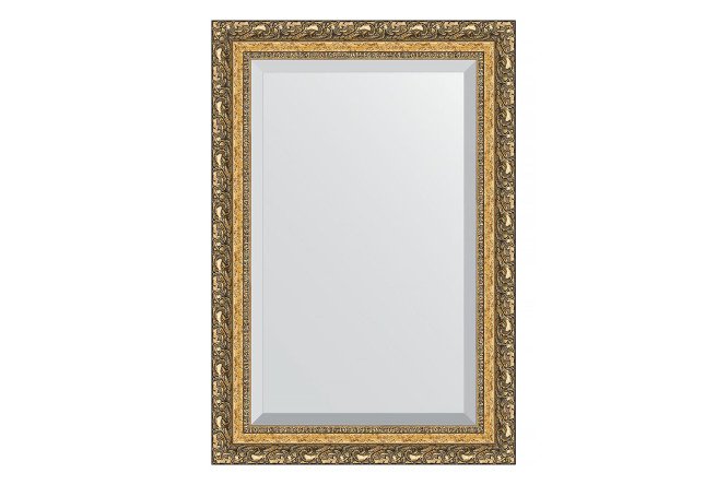 Wall mirror with bevel in a baguette frame EVOFORM bronze vignette 65x95 cm