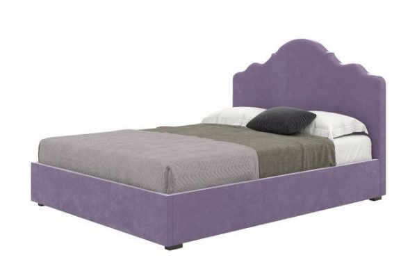 Bed with lifting mechanism Elsa color gray-lilac 180x200 cm