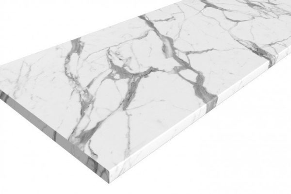 Tabletop White marble 240x60x2.6 cm