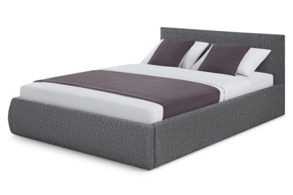 Bed with lifting mechanism Mila color dark gray 140x200 cm