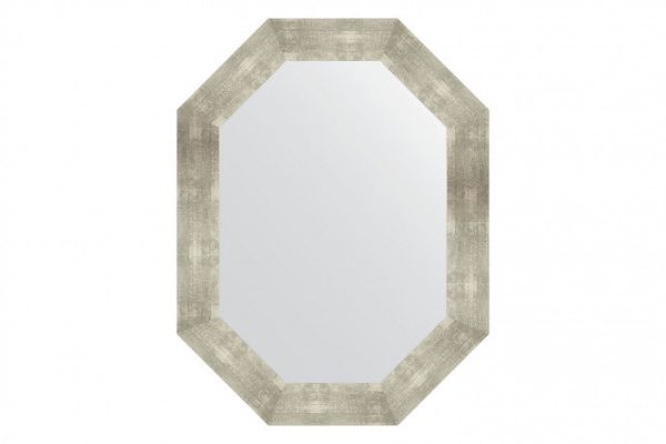 Wall mirror in a baguette frame EVOFORM Polygon BY 7199, aluminum 66x86 cm