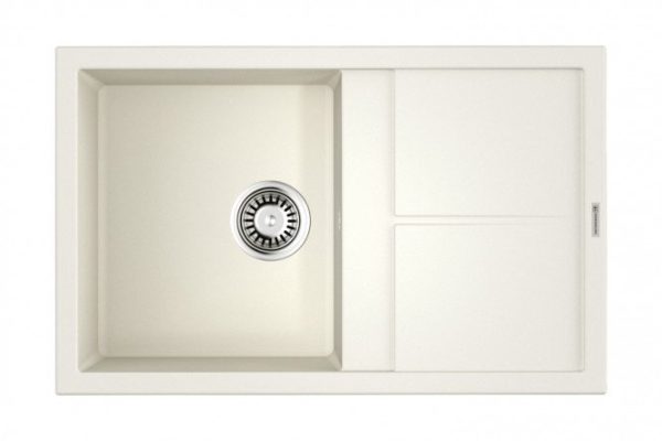 Inset sink with wing OMOIKIRI Sumi 79-WH 4993665, white 79x50x20 cm