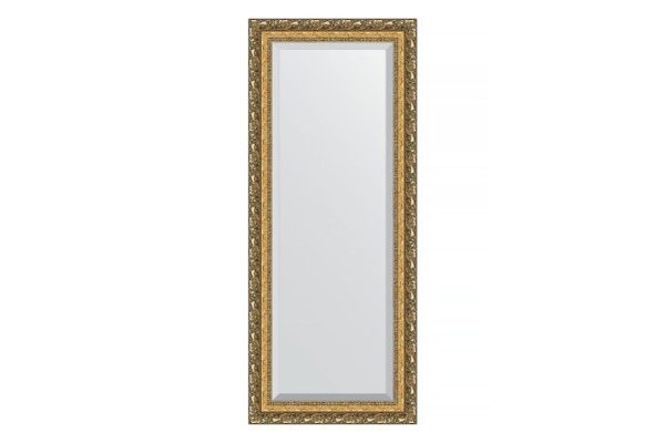 Wall mirror with bevel in a baguette frame EVOFORM bronze vignette 55x135 cm