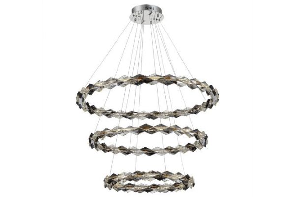 Hanging chandelier ST LUCE Diamanta 26 sq.m., LED, 100 cm