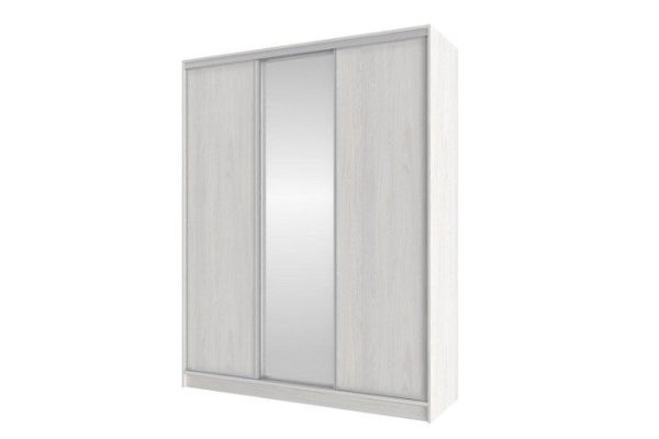 Sliding wardrobe Home 180x229.5 cm, light ash Anchor, with one mirror