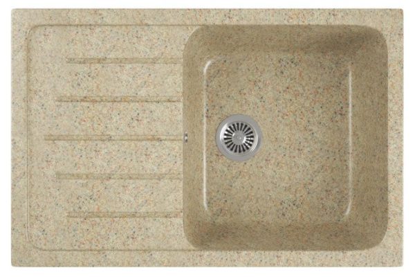 Inset sink with drainer GreenStone GRS-76 302 49x75x19 cm