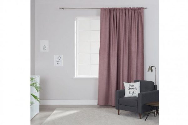 Ribbon curtain ESTUDI BLANCO Fabia 250x280 cm, 1 piece, powder color