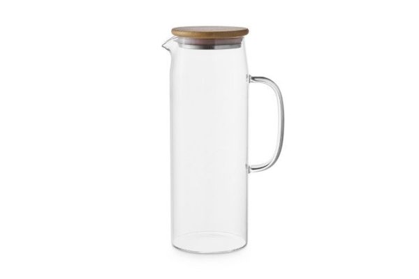 Bamboo jug with lid 1.2 l, Glass