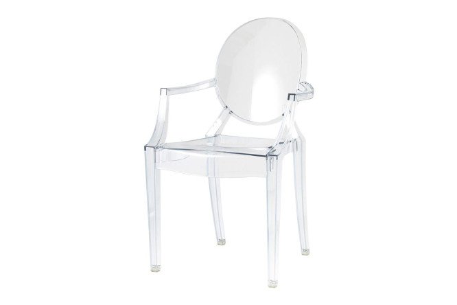 Chair with armrests Victoria Ghost Transp 56.5x92.5x53.5 cm