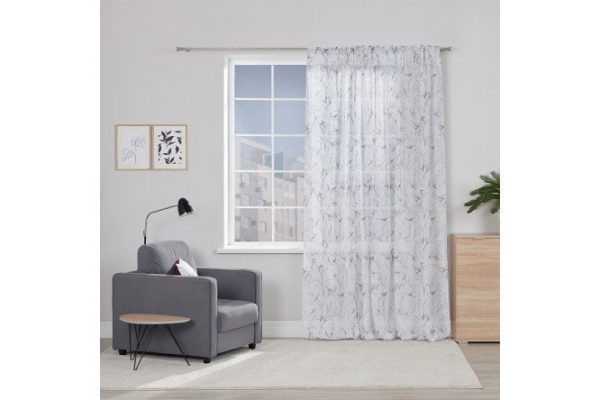 Tulle on ribbon MICASA Lola 300x275 cm, 1 piece, color white, green, pink