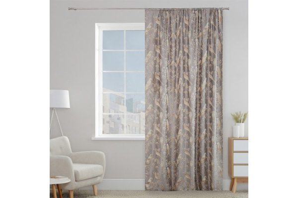 Curtain ESTUDI BLANCO Nori 180x280 cm, 1 piece, gray, gold, white