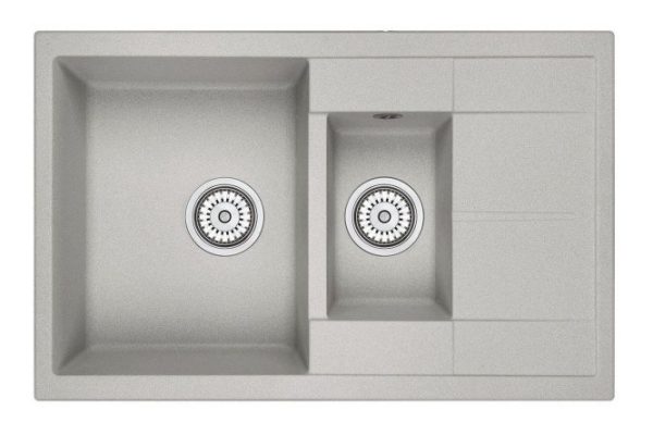 Inset sink with drainer GRANULA 7802 77.5x49.5x19.5 cm