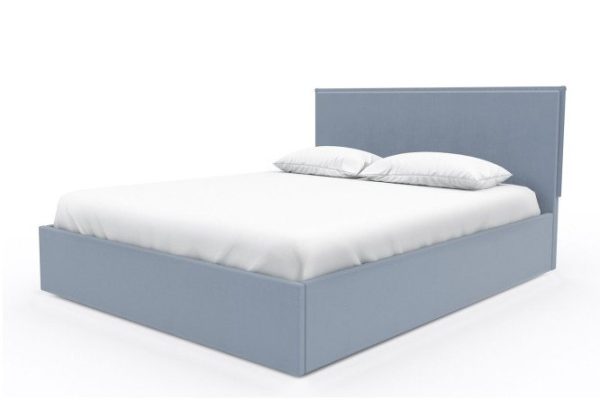 Bed with a lifting mechanism Melody color gray 200x200 cm