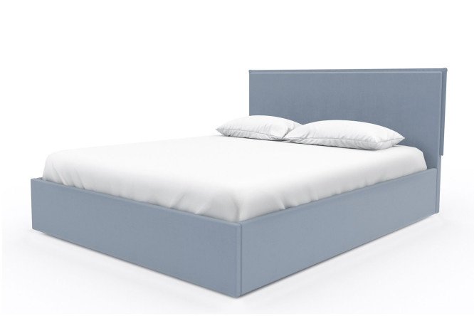 Bed with a lifting mechanism Melody color gray 200x200 cm