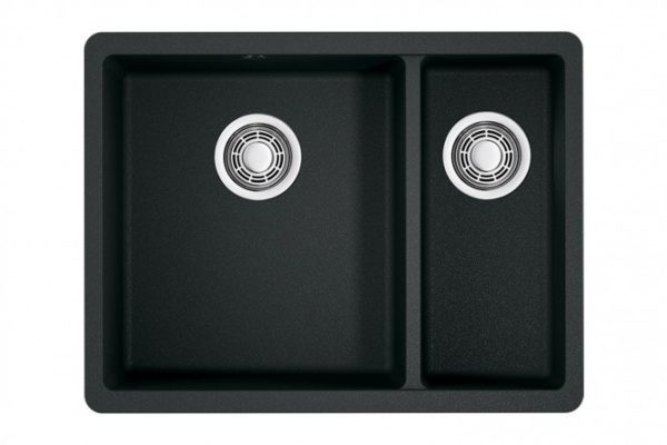 Inset sink OMOIKIRI Kata 55-2-U-BL 4993389, black 55x42x20 cm