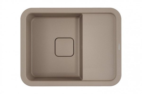 Inset sink with wing OMOIKIRI Tasogare 65-SA 4993495, beige 65x51x19 cm