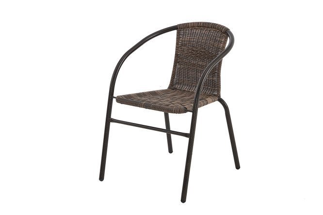 Chair with armrests Tiffany 53x73x59 cm, brown