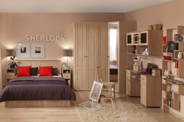 Bedroom set Sherlock oak Sonoma