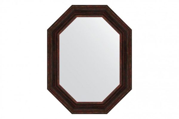 Wall mirror in a baguette frame EVOFORM Polygon BY 7219, dark Provence 69x89 cm