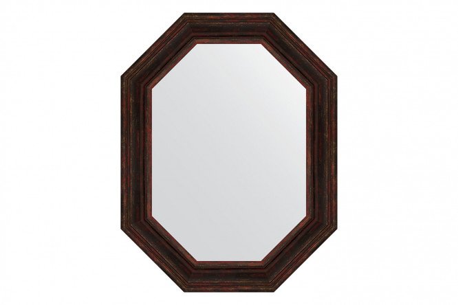 Wall mirror in a baguette frame EVOFORM Polygon BY 7219, dark Provence 69x89 cm