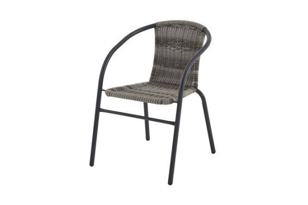 Chair with armrests Tiffany 52x75x59 cm, gray
