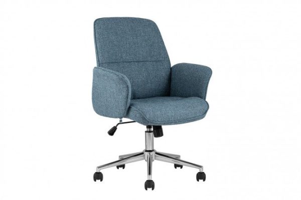 Office chair Simona thomasina tweed blue