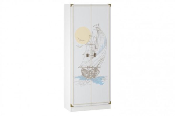 Wardrobe 2 doors Frigate 88.6x221.7x44 cm