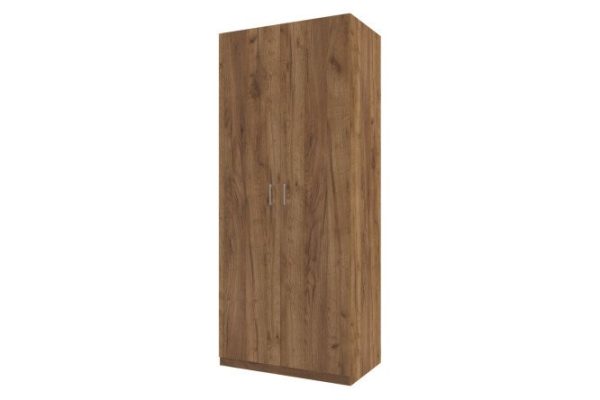 Wardrobe 2-door Oscar Line 100x236 cm oak tobacco Craft